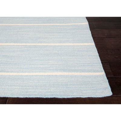 Modern Stripe Rug-Icy Blue