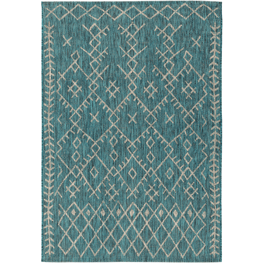 Moroccan No. 1 Indoor/Outdoor Rug Teal