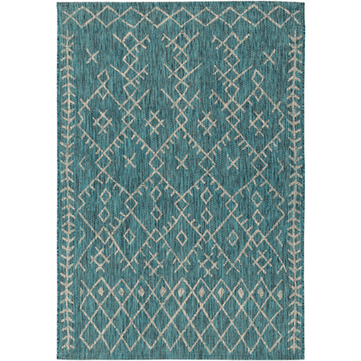 Moroccan No. 1 Indoor/Outdoor Rug Teal