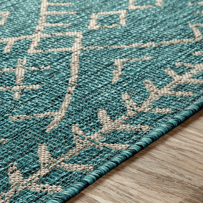 Moroccan No. 1 Indoor/Outdoor Rug Teal