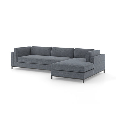 Grant Sectional Sofa with RIGHT Chaise -Navy