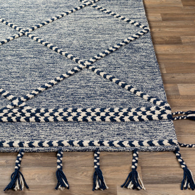 Alexa Flat Weave Rug Navy