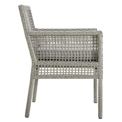 Rattan Dining Chair- Gray