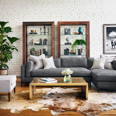 Grant Sectional Sofa with RIGHT Chaise - Charcoal