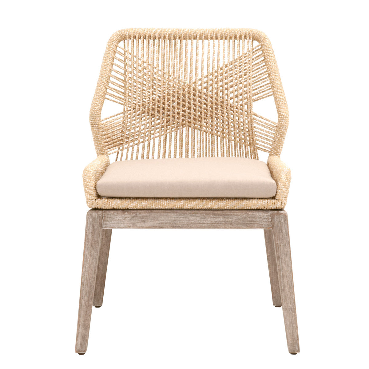 Rope Dining Side Chair- SET 2 -  Sand