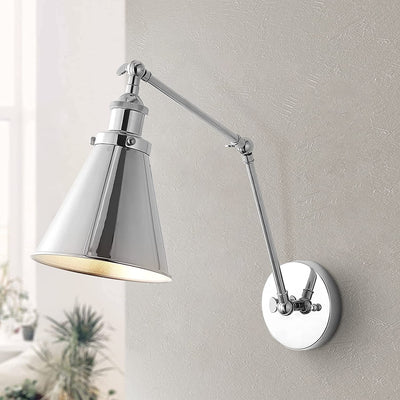 Adjustable Wall Sconce- Polished Chrome Set of 2