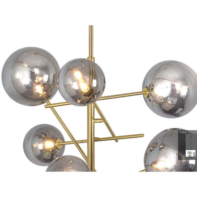 Laylani Smokey Globe Chandelier
