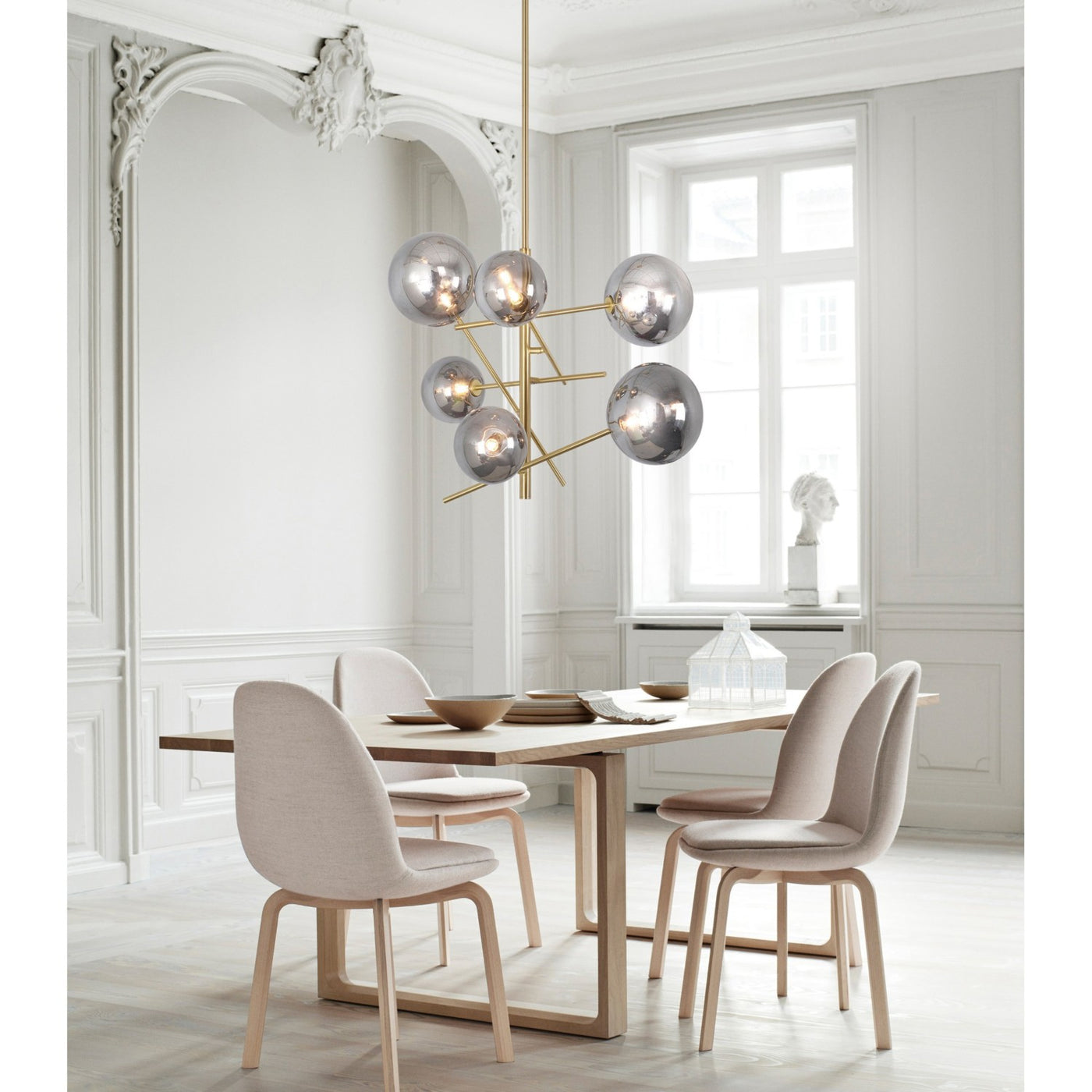 Laylani Smokey Globe Chandelier