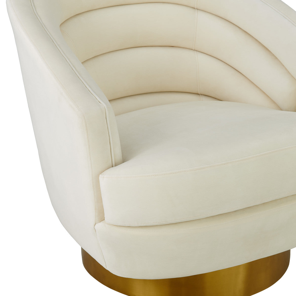 Sylvie Swivel Chair- Cream