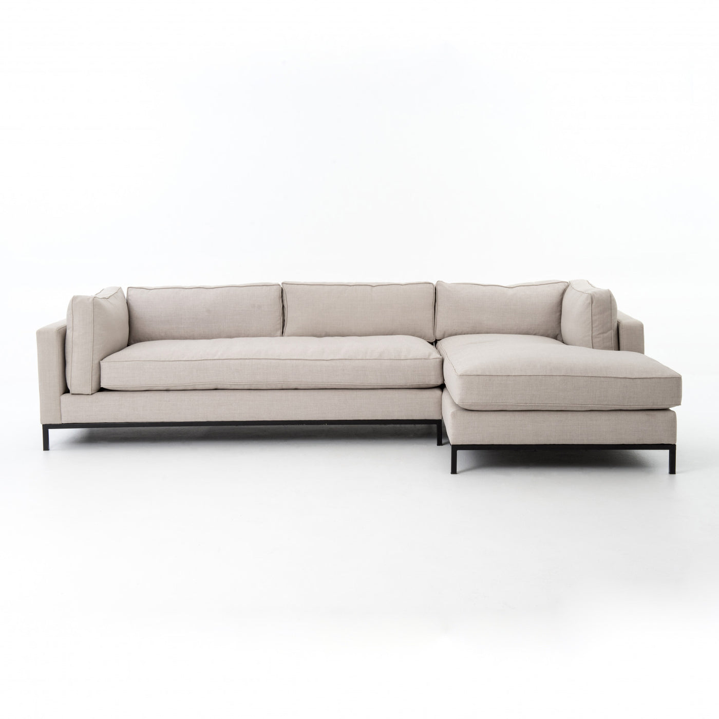 Grant Sectional Sofa with RIGHT Chaise -Taupe