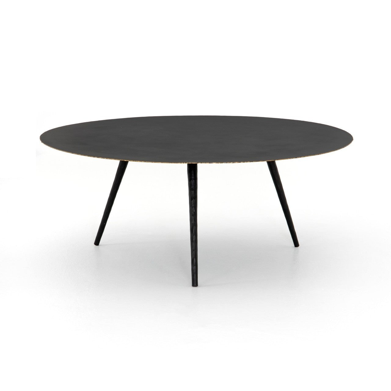 Trent Coffee Table- Rubbed Black Metal