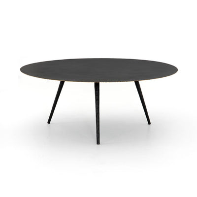 Trent Coffee Table- Rubbed Black Metal