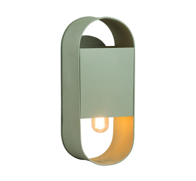 Curved Plugin Wall Sconce Moss