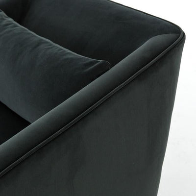 York Swivel Chair- Velvet Smoke